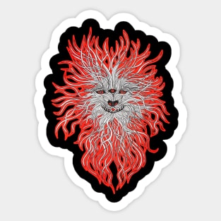 Third eye dog Sticker